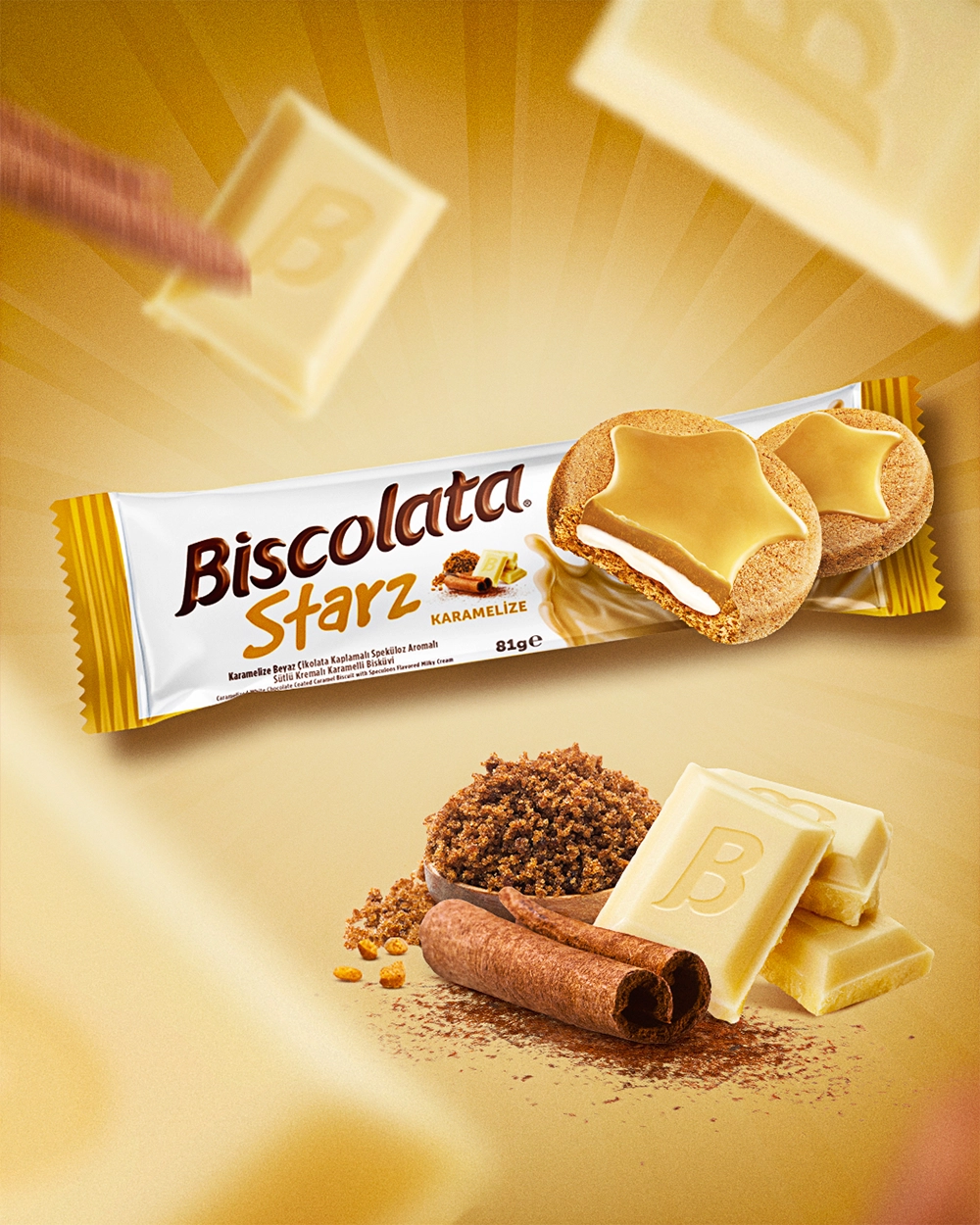 Biscolata Starz Karamalize Ambalaj Tasarimi
