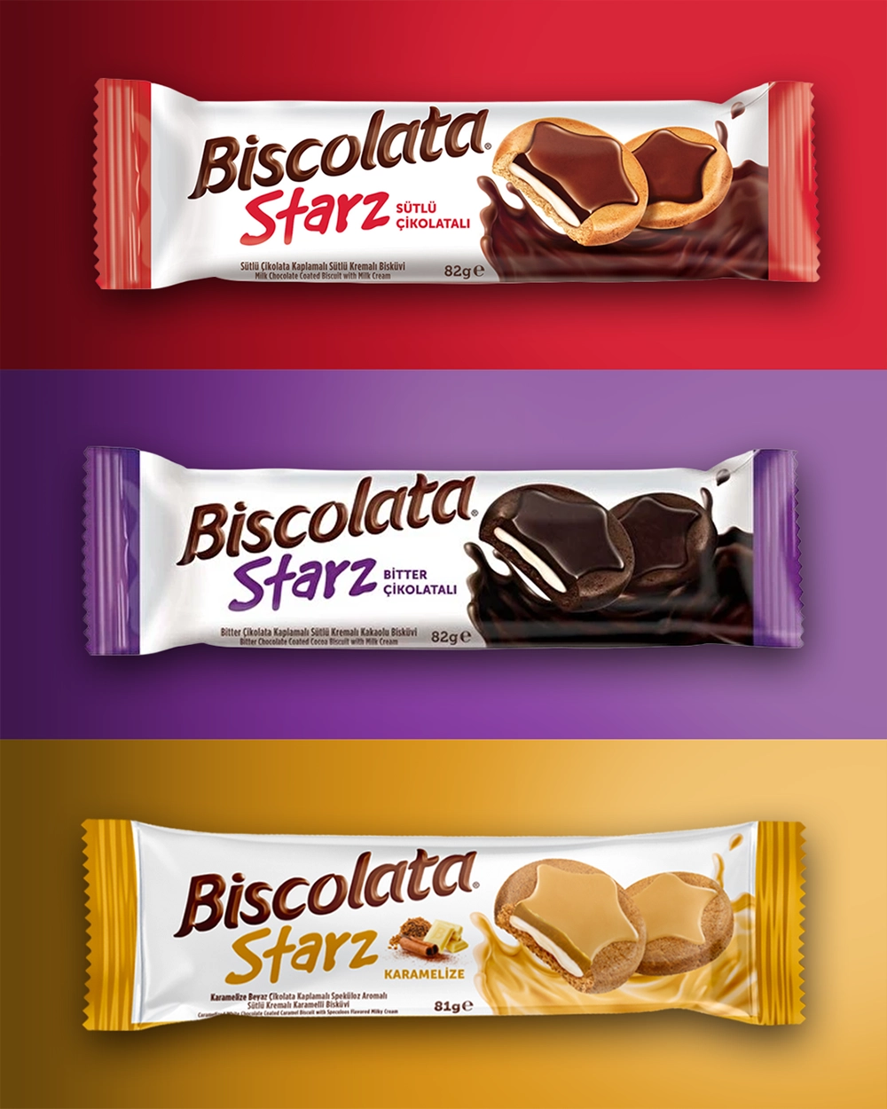 Biscolata Starz Karamalize Ambalaj Tasarimi